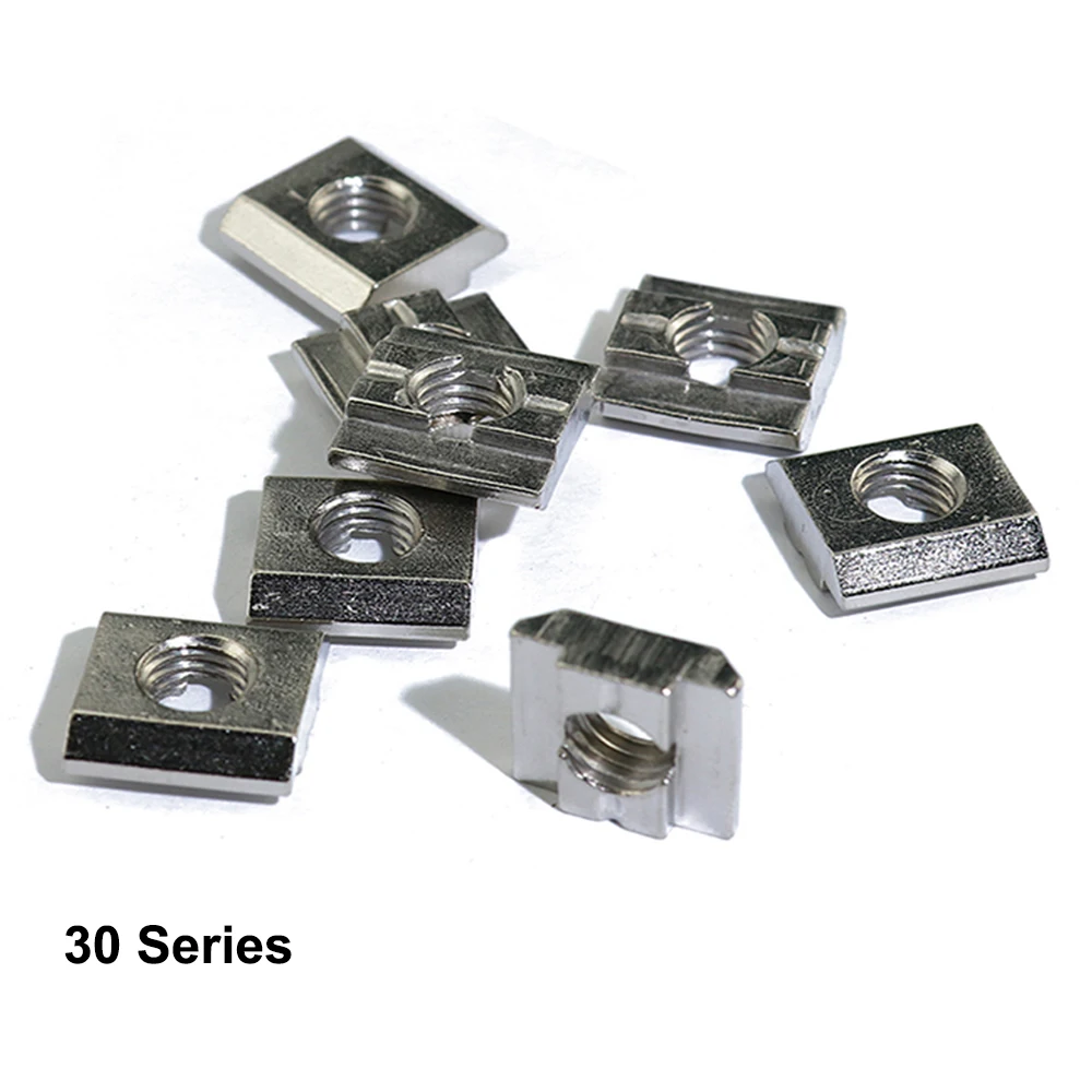 

20Pcs 30 Series M4 M5 M6 Slot T-nut Sliding T Nut Hammer Drop In Fasten Connector 3030 Aluminum Extrusions