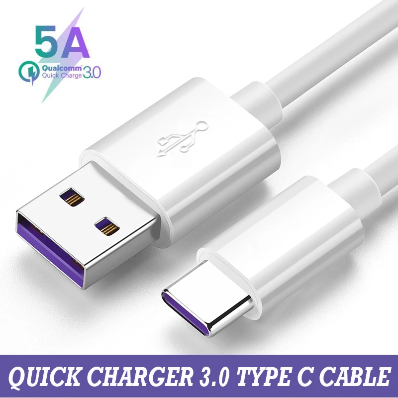 Кабель USB Type C для быстрой зарядки Huawei P30 P20 Pro Lite Mate 30 20 Samsung S10 S9 Plus|Зарядные