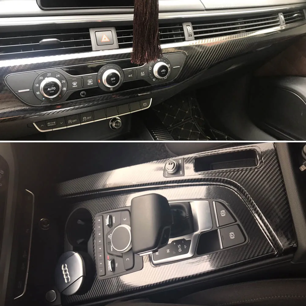 Для Audi A4 A5 B9 2017 2019 внутренний центральный Управление Панель дверные ручки 3D/5D