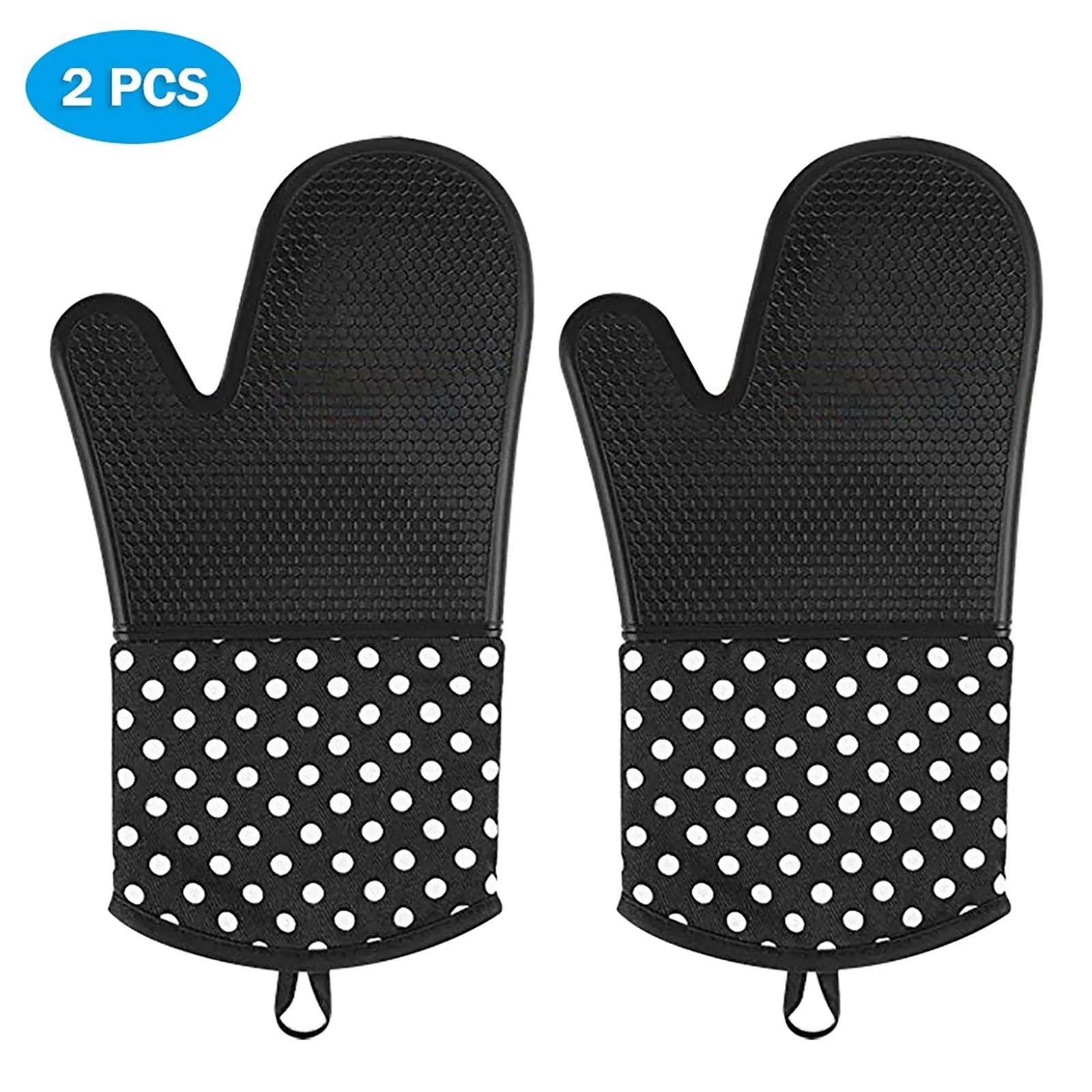 

Extra Long Professional Silicone Oven Gloves Flexible Oven Gloves Thickened Silicone Oven Insulation Gloves REME889