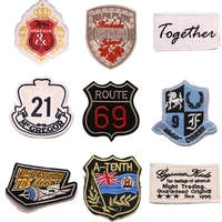 cartoon decorative aircraft numbers medals icon embroidered applique patches for diy iron on badges stickers on a backpack