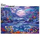 Алмазная живопись подводного мира Ever instant на холсте, мозаика с морскими животными, большие картины, украшение для гостиной 5L1453