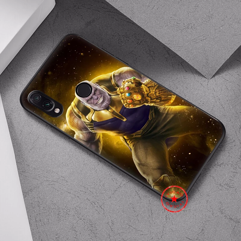 Танос с принтами &quotMarvel" "Мстители" мягкий чехол для Xiaomi Redmi Note 8 iPhone 7 6 Plus 5 iPad