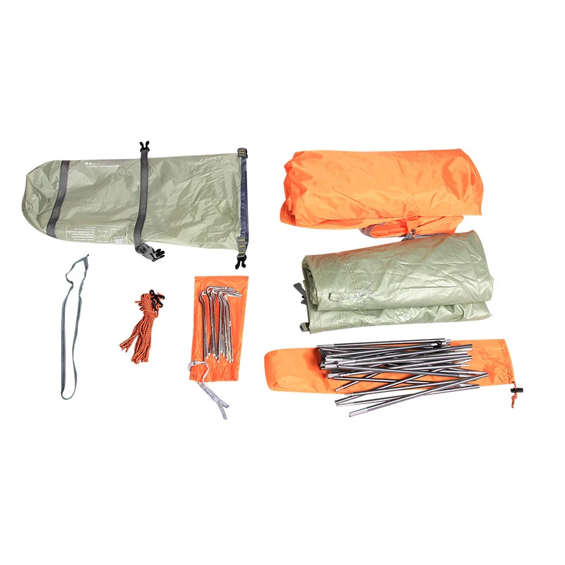 Preise Zelt Im Freien Doppel Doppel-Schicht Aluminium Pole Zelt, Outdoor Winddicht, Regen Und Wasserdichte Camping Camping