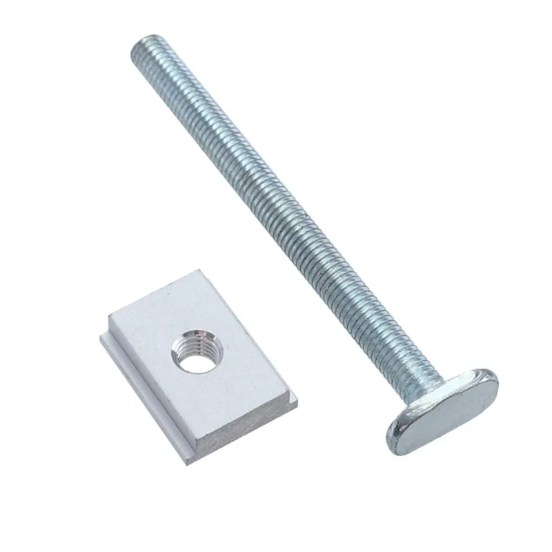 

M6 M8 T-slot Slider T-track Jig Screw Fixture Rail Special Accessories M6 M8 Nut Handle Threaded Rod Woodworking Hand Tools