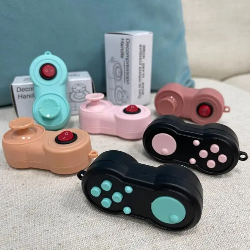 

Decompression game handle press switch finger keychain Creative Toy mini Toy Pressure Reliever Board Controller Educational Toy