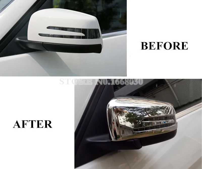 Боковое зеркало заднего вида из АБС накладка 12 шт. для Benz A B класс W176 W246 2012 2018