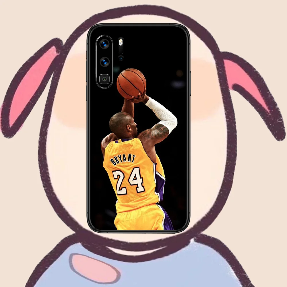 

Kobe basketball 24 Phone Case For Huawei P Mate 10 20 30 40 Lite Pro smart Z 2019 nova 5t black Coque Trend Bumper Silicone