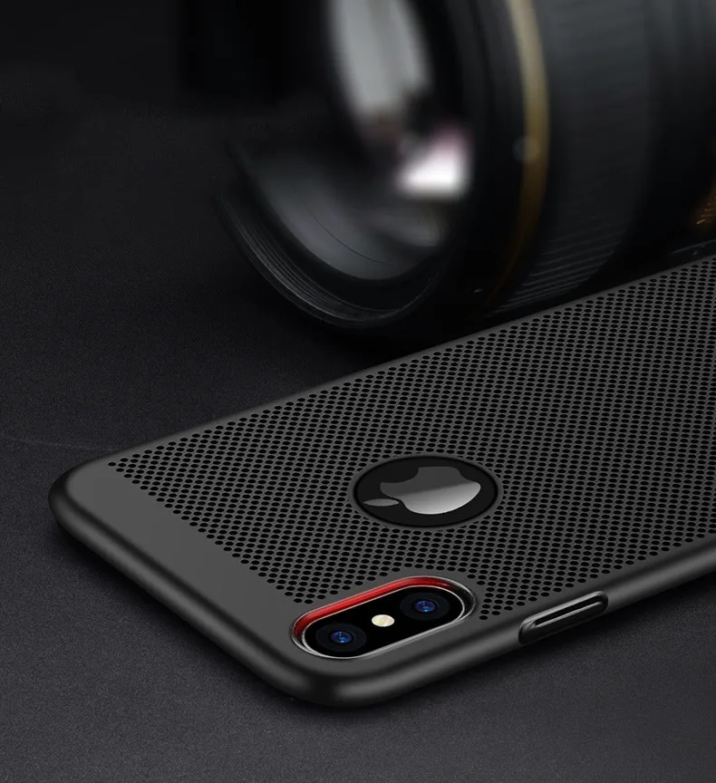 Ультра тонкий телефон чехол для iPhone 6 6s 7 8 Plus теплоотвод Чехол Жесткий ПК 5 5S SE X XS