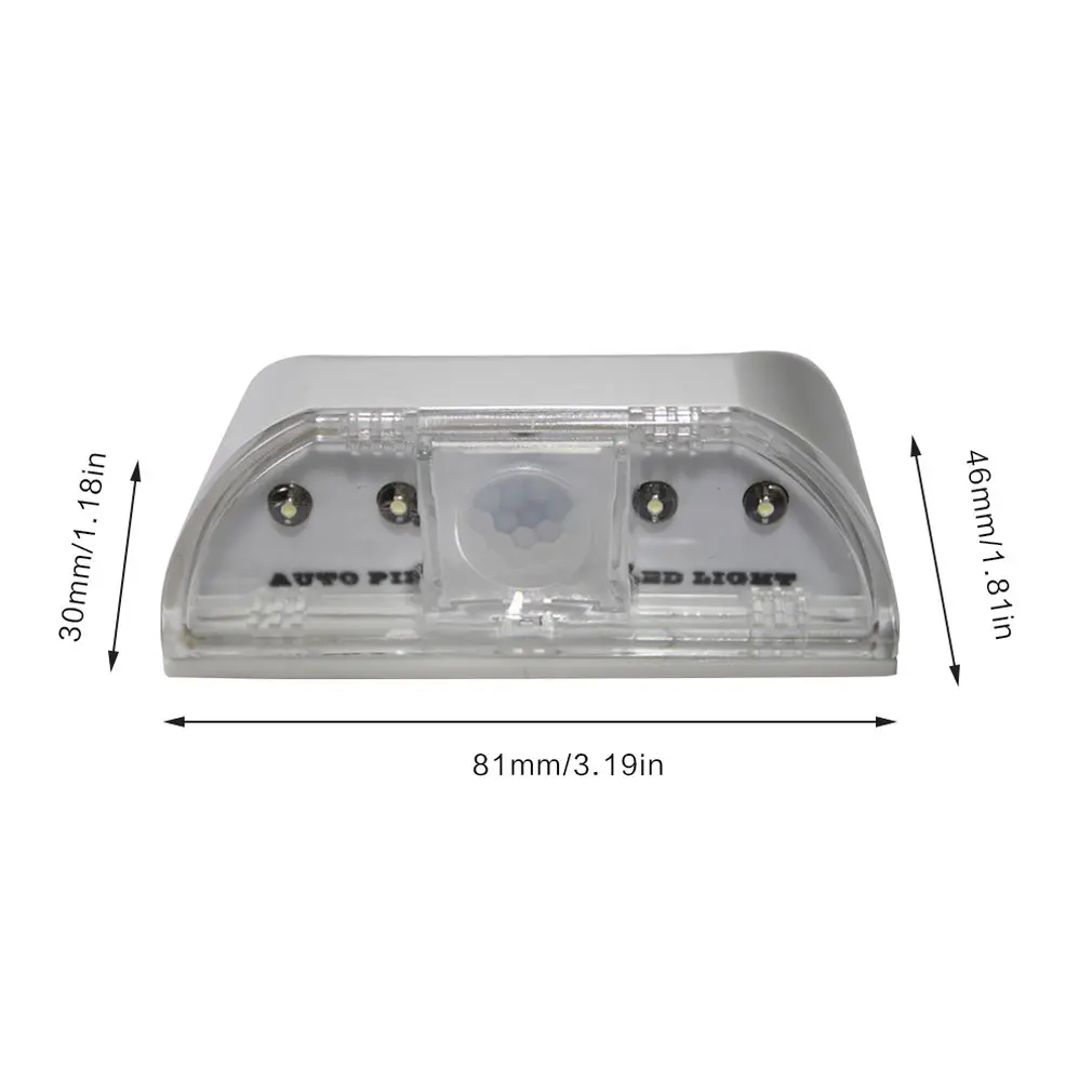 

L0403 LED PIR Body Motion Sensor Wall Light LED Night Light Battery for Closet Stairs Basement Hallway Wall Cabinet