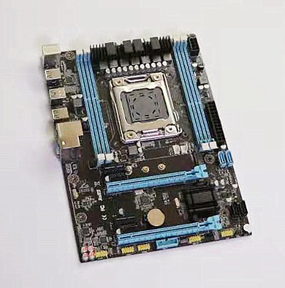 X79 материнская плата LGA2011 MATX USB3.0 SATA3 PCI-E NVME M.2 SSD Поддержка регистрации и ecc памяти и процессор Xeon E5