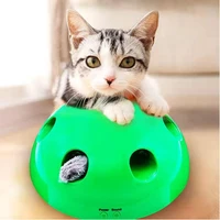 joylive creative electric pet funny cat tray training scratching device mouse toy interactive puzzle game play exciting cat toy