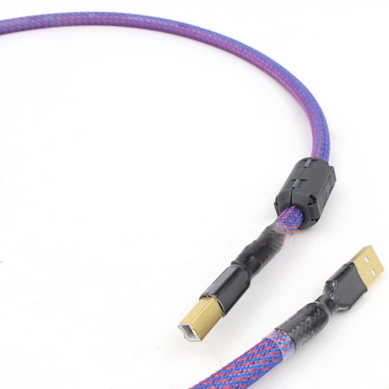 USB-кабель Hi-Fi QED 6N OCC OFC кабель для передачи данных типа A к Type B USB аудио-видео DAC