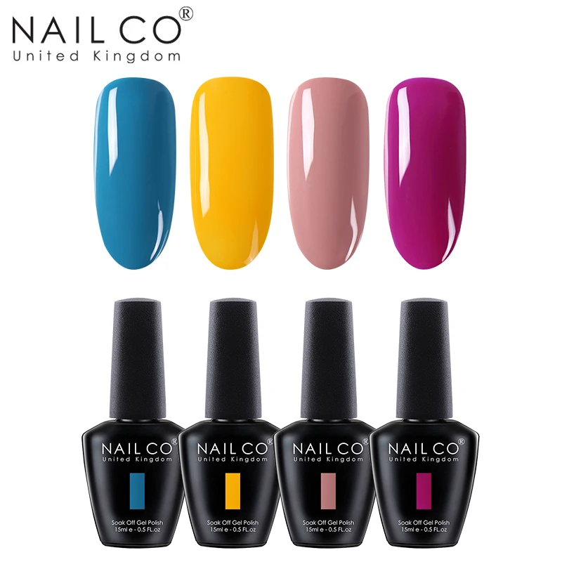 ZH20 NAILCO 4 шт. 15 мл Гель-лак для ногтей гибридный УФ-лак светодиодный замочить краска собственного приготовления гель УФ-гель Полупостоянный праймер Эмаль Гель - Цвет: ZH20