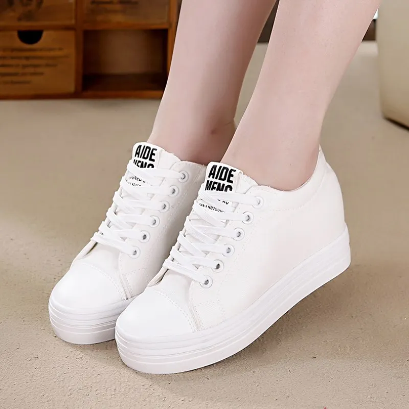 Новая женская повседневная обувь Сезон осень весна 2020 года Женская парусиновая
