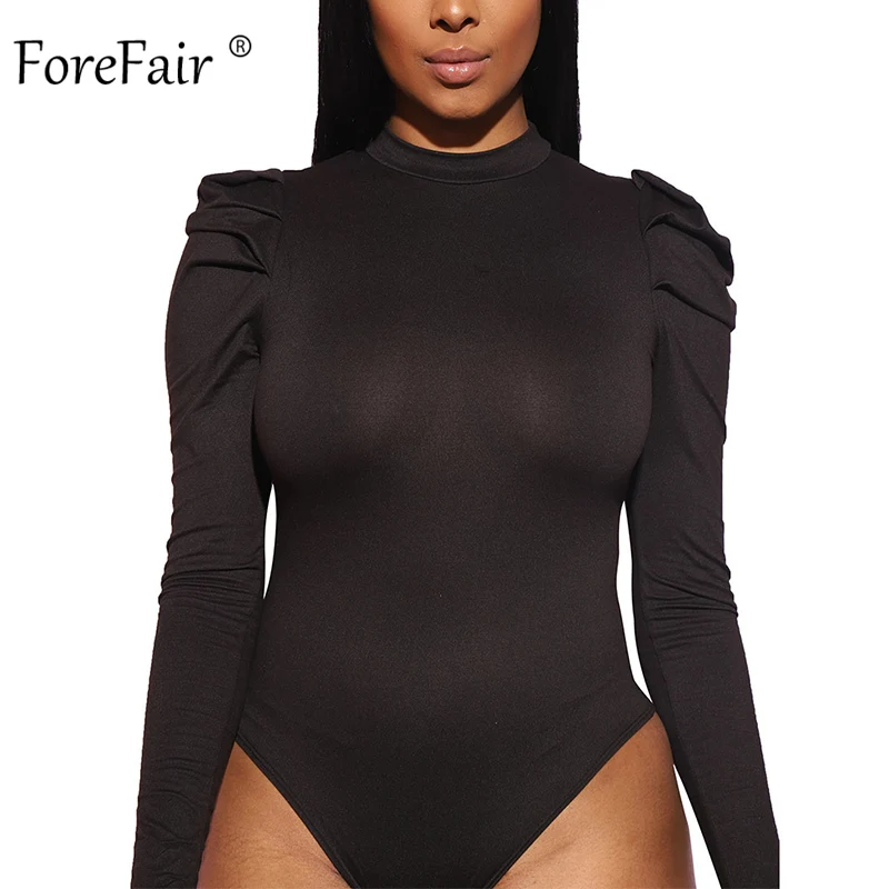 Forefair Водолазка с длинным рукавом сексуальный боди для женщин 2020 новый модный