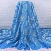 zhenguiru high quality blue swiss voile lace fabric 100 cotton african fabric flowers embroidery nigeria fabric for party a2116