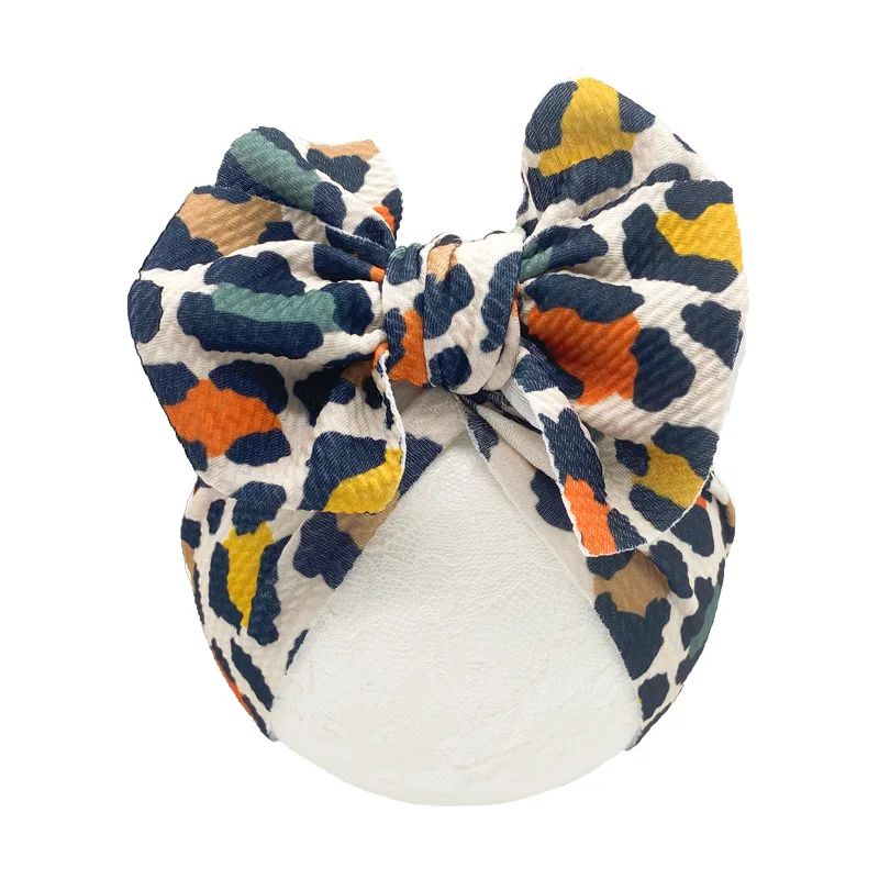 Cheap 16 Stk partij 2021 Nieuwe Baby Bloemen Prints Caps Tulband Meisjes Knotbow Beanie Hoed Baby Fruit Print Hoofdband Voor Kinderen Haar accessoires