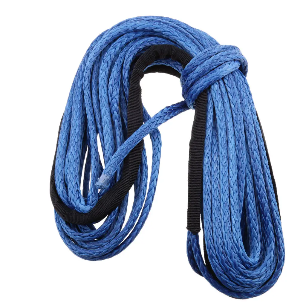 

6.35cm(1/4') x15.25m(50') Synthetic Winch Line Cable Rope 5000LB with Sheath