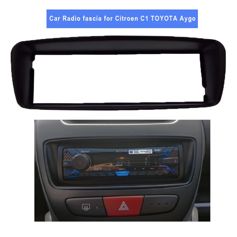 Автомагнитола для Citroen C1, TOYOTA, Aygo, PEUGEOT 107, DVD, стерео панель, монтажная установка, комплект, рамка, рамка