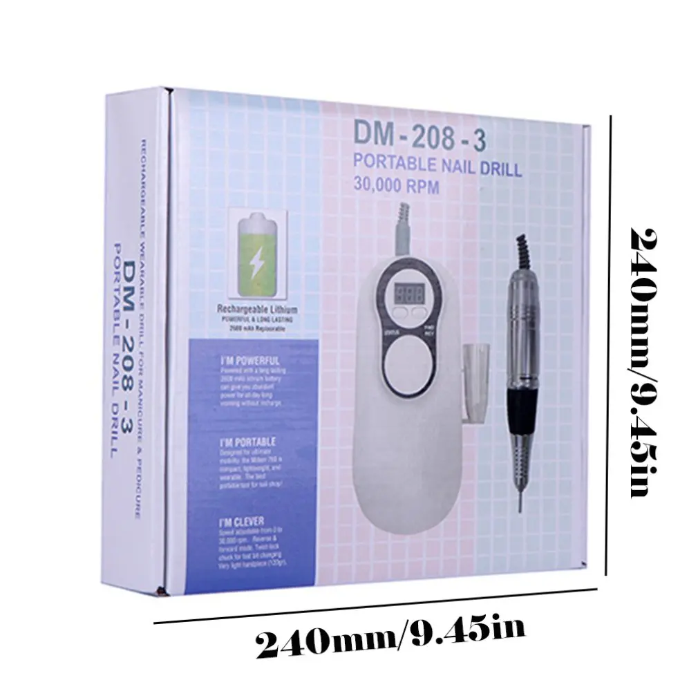 

Nail Polishing Machine Rechargeable Portable Nail Polishing Machine 30000 Turn Electric Unloading Machine With Waist Pack