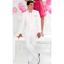 2021 novo de alta qualidade design personalizado terno masculino branco formatura vestido de noite terno de três peças (casaco + calças + colete + gravata borboleta) (1)