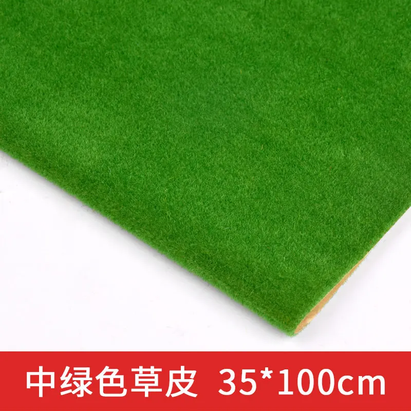 midgreen 35x100cm Пейзаж трава коврик для модели поезд бумага расположение пейзажей газон Diorama аксессуары 25*25 см 35*50 см 35*100 см - Цвет: midgreen 35x100cm
