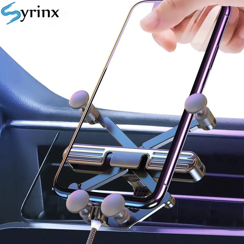 

NEW Slim Car Phone Holder Strip Car Air Outlet-Mobile Phone Stand Bracket Mini Car Universal Navigation Gravity Holder Support