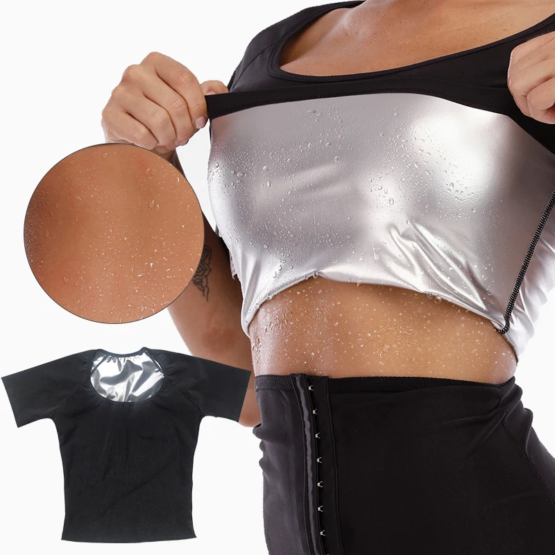 

Women Sauna Sweat Vest Polymer Waist Trainer Weight Loss Shapewear Tummy Slimming Sheath Workout Body Shaper Corset Fajas Top