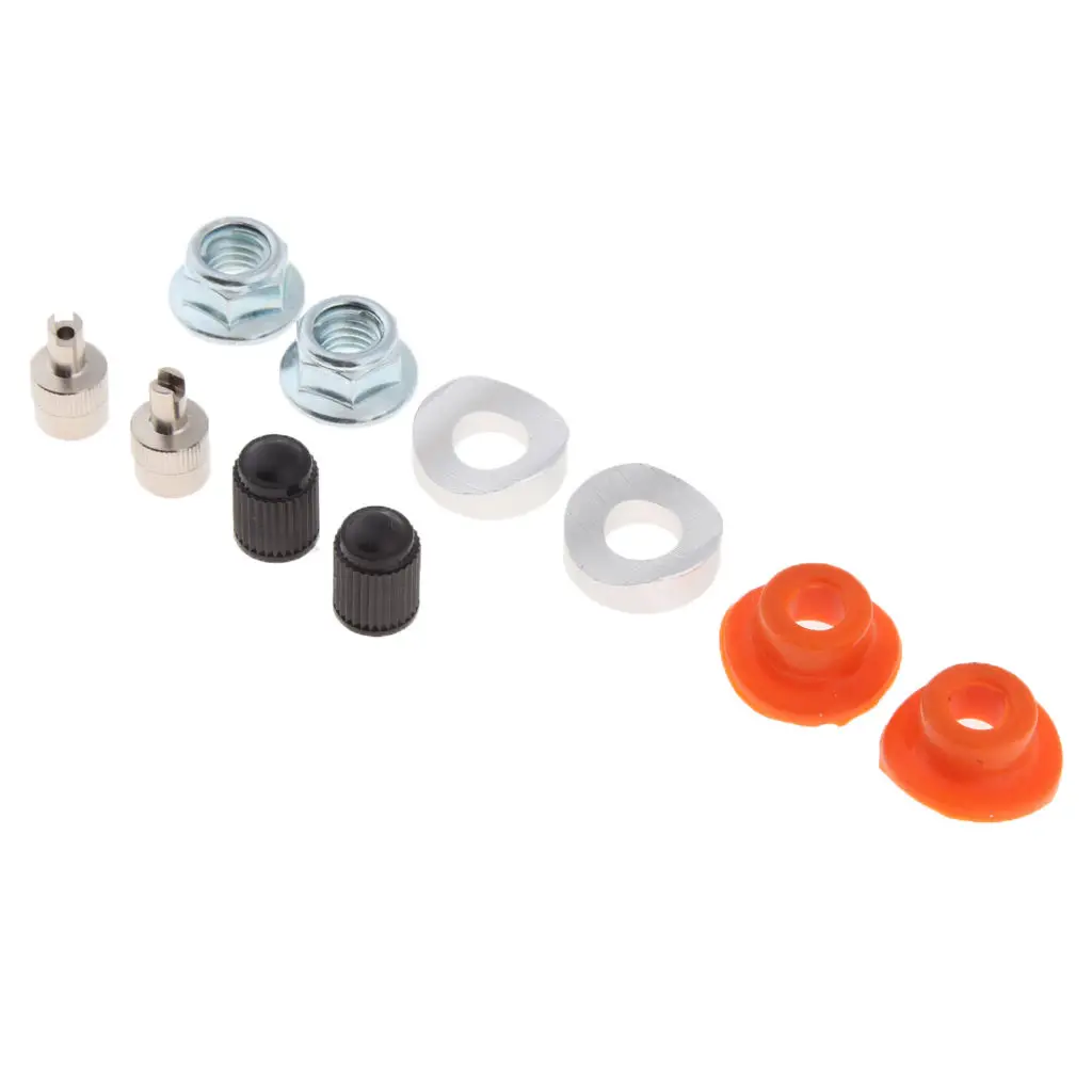 

dolity Motorcycle Rim Lock Nut / Spacer Kit Valve Core Remover Installer Tool Set