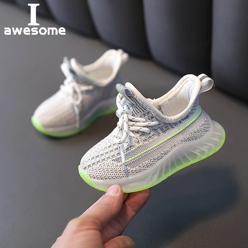

New 2021 Spring Baby Shoes Infant Toddler Shoes Soft Comfortable Knitting Breathable 0-3 Year Child Sport Sneakers First Walker