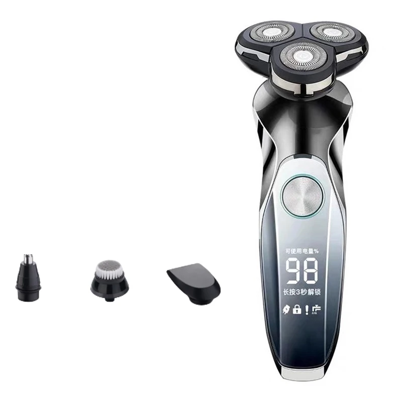 

Autocure 2020 Full Body Washing Smart Digital Display Electric Shaver Men's Shaver 4D Multi-function Shaver Rotating Three Heads