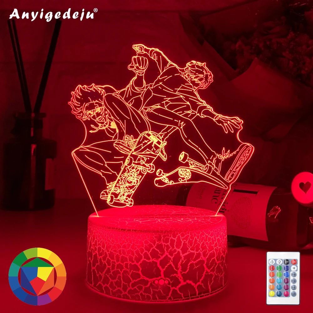 

Newest Anime Led Light SK8 The Infinity Reki X Langa for Bedroom Decor Night Light Kids Brithday Gift Manga Room Desk 3d Lamps