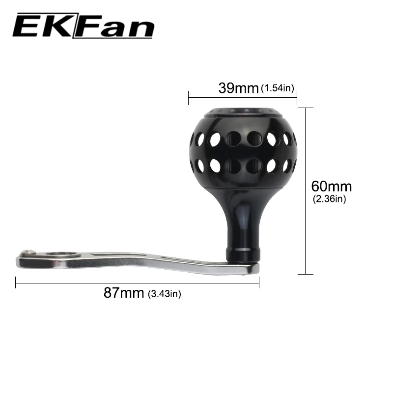 EKFan Рыболовная катушка из алюминиевого сплава рокер прочная Одиночная ручка для
