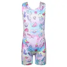 Гимнастический комбинезон BAOHULU для девочек-подростков, танцевальный купальник для детей, От 3 до 10 лет