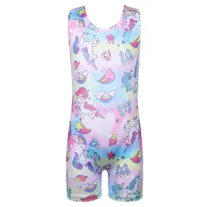 Гимнастический комбинезон BAOHULU для девочек-подростков, танцевальный купальник для детей, От 3 до 10 лет