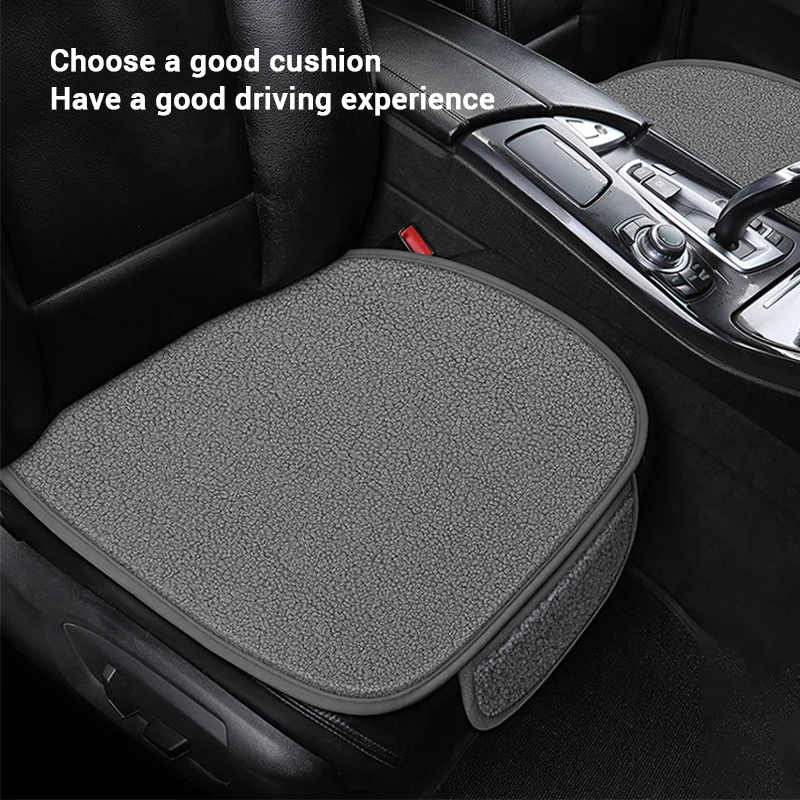 Плюшевый чехол для автомобильного сиденья зимняя теплая подушка универсальная