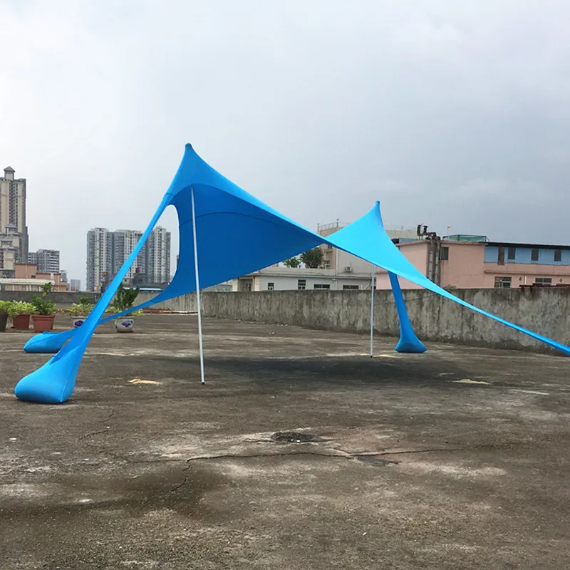 Переносной навес для парков на открытом воздухе UPF50 + УФ большой семейный пляжный