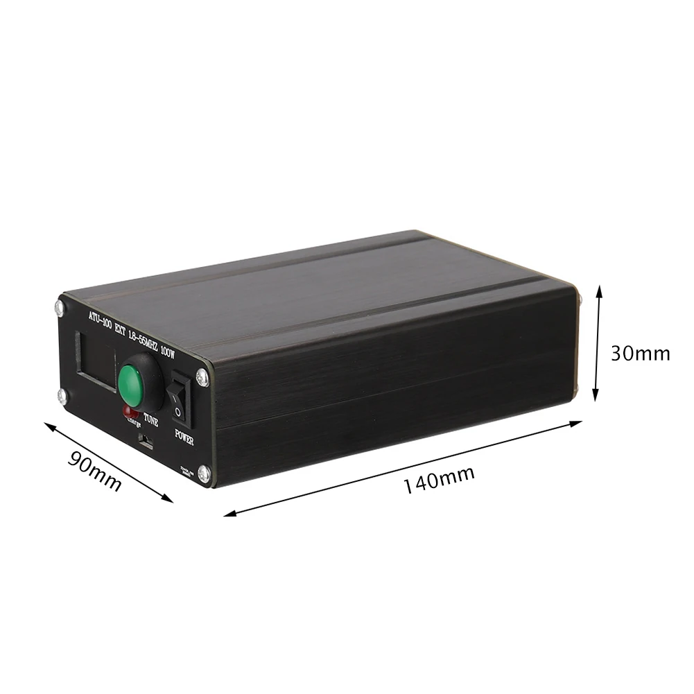 

ATU-100 Rechargeable 100W 1.8-55MHz 0.96 inch Automatic Antenna Tuner with ABS Plastic Shell for Connect Radio Stations