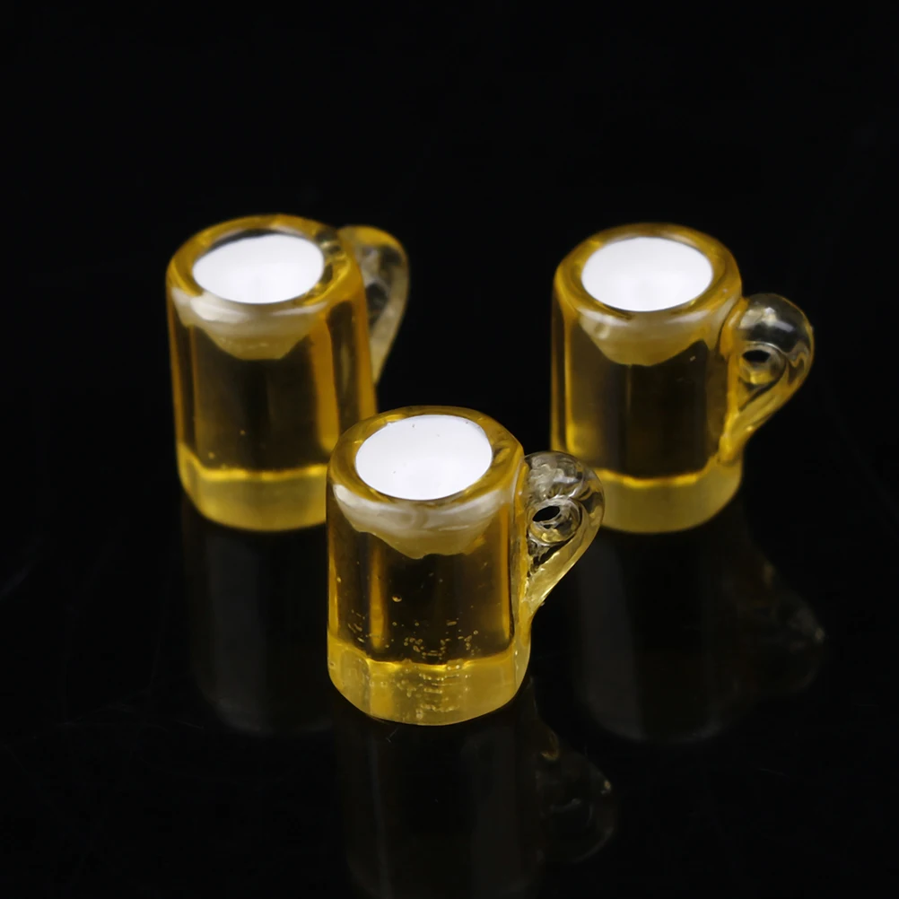 3Pcs 1:12 весы игрушки для кукольного домика 1/12 миниатюрная сцена модель весы кукольный домик аксессуары Мини Пивная чашка кружка детская игрушка - Цвет: 3Pcs
