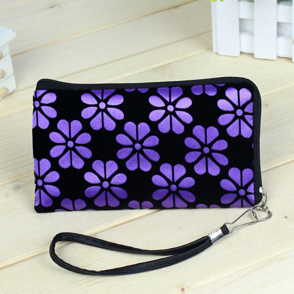 Для женщин Печать монет кошелек клатч на молнии в виде нуля сумочки для телефона