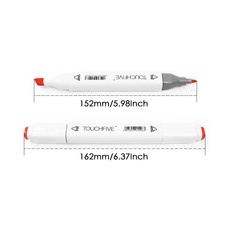 TouchFIVE 168 цветов художественные маркеры с двойной головкой графические для спирта