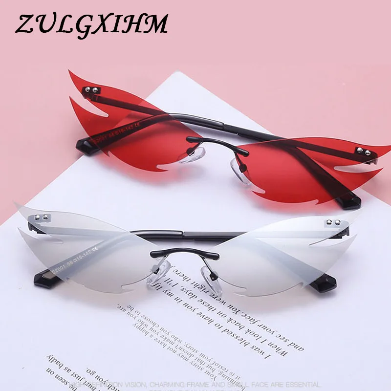 Новинка 2020 женские солнцезащитные очки без оправы мужские уличные в стиле