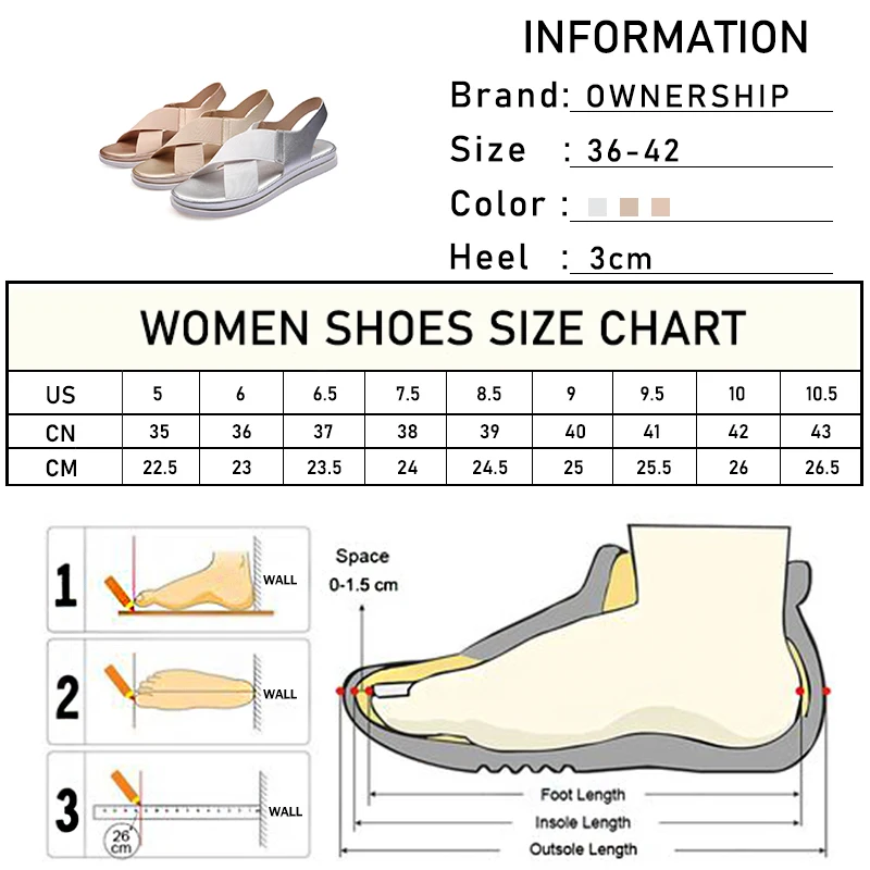 

Women 2021 Elastic Band Sandals Summer Woman Casual Flats Ladies Comfortable Footwear Female Non Slip Beach Shoes Plus Size