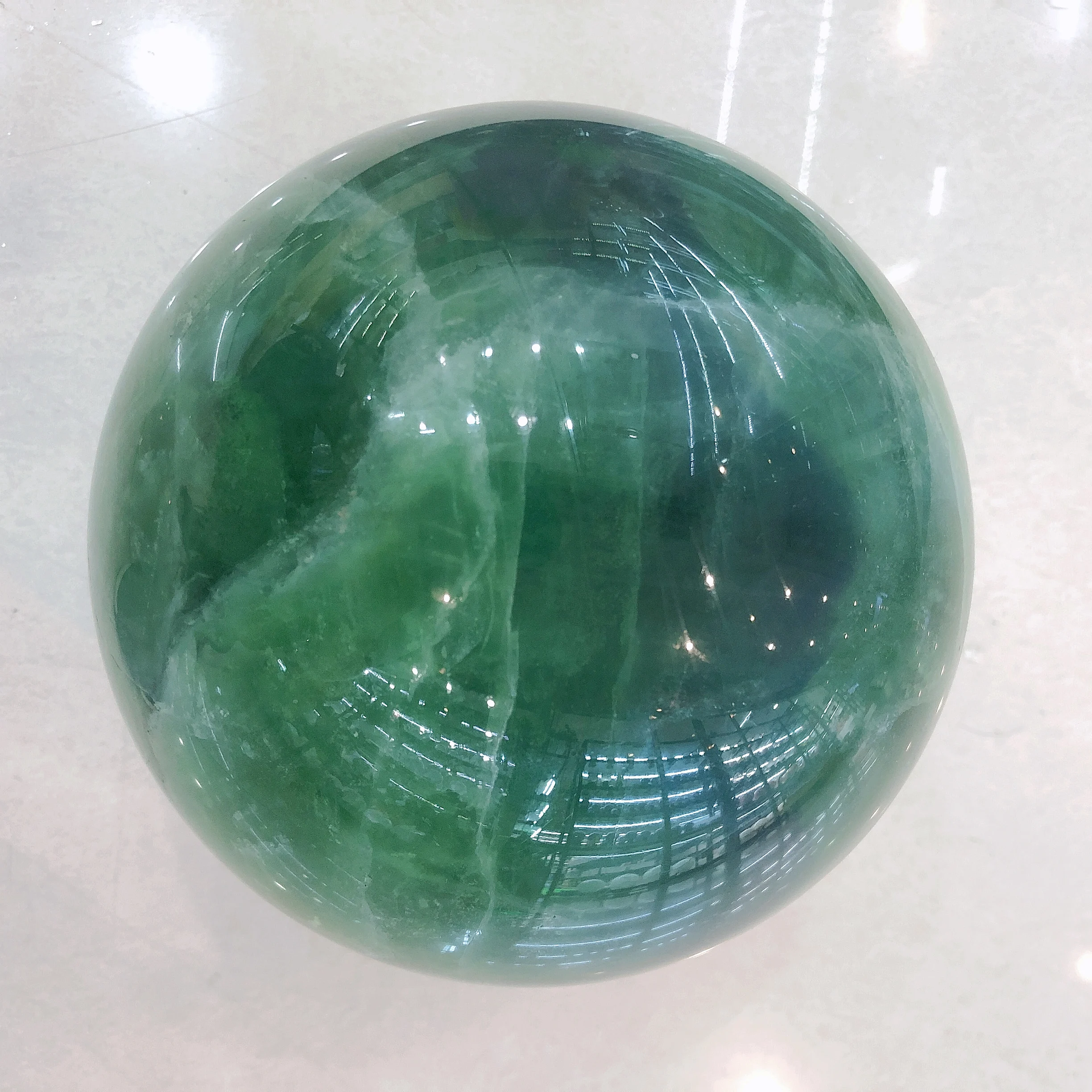 

Natural Crystals Quartz Green Fluorite Sphere Energy Ball Reiki Stones Room Home Office Aquarium Decoration Accessories Gemstone