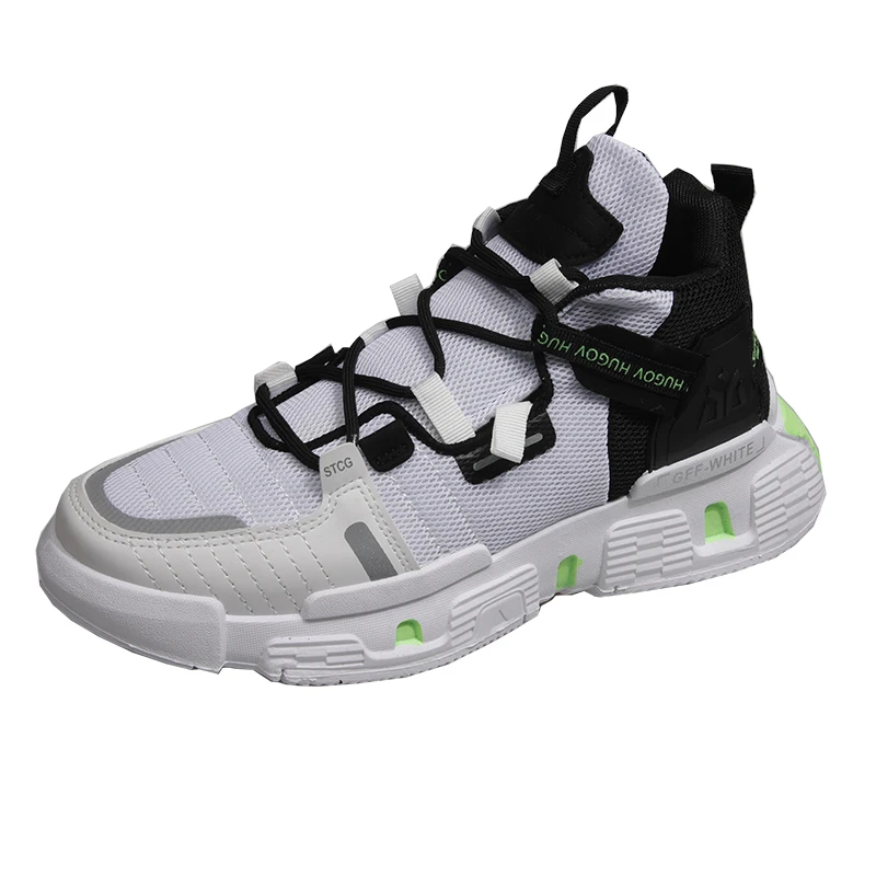 

New Men Running Shoes Men Shoes Students Weave Men's High-top Sneakers Casual Spring Shoes 2020 New Daddy Tide Shoes