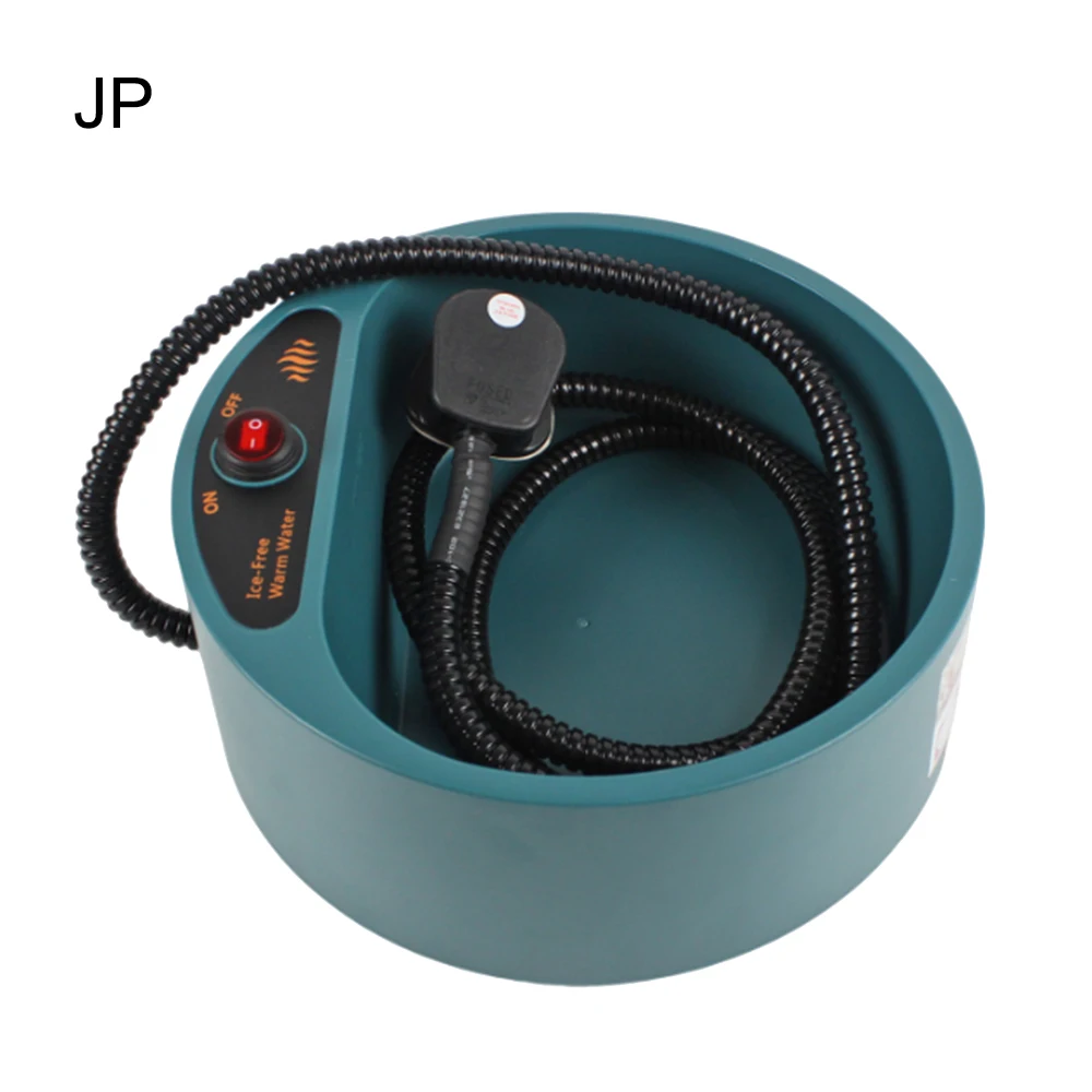 JP Plug Миска для домашних животных с зимним подогревом, миска с постоянной температурой, миска для воды с автоматическим подогревом, миска для домашних животных, кошек, собак, миска для еды - Цвет: JP Plug