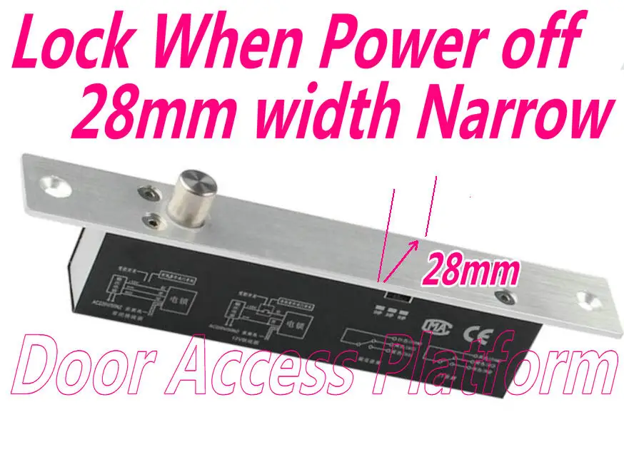 Дверная рама с узким циферблатом и регулируемой задержкой времени Ширина 28 мм