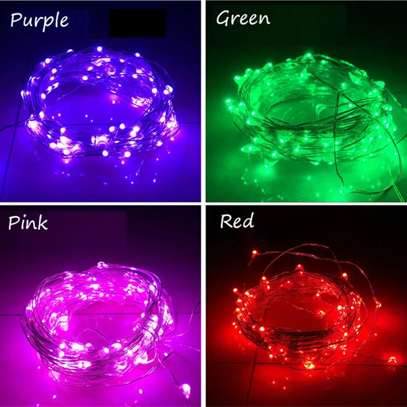 

4M LED Starry String Lights Battery Operated Copper Wire Fairy String Lights for Wedding Christmas Party Home Indoor Decor