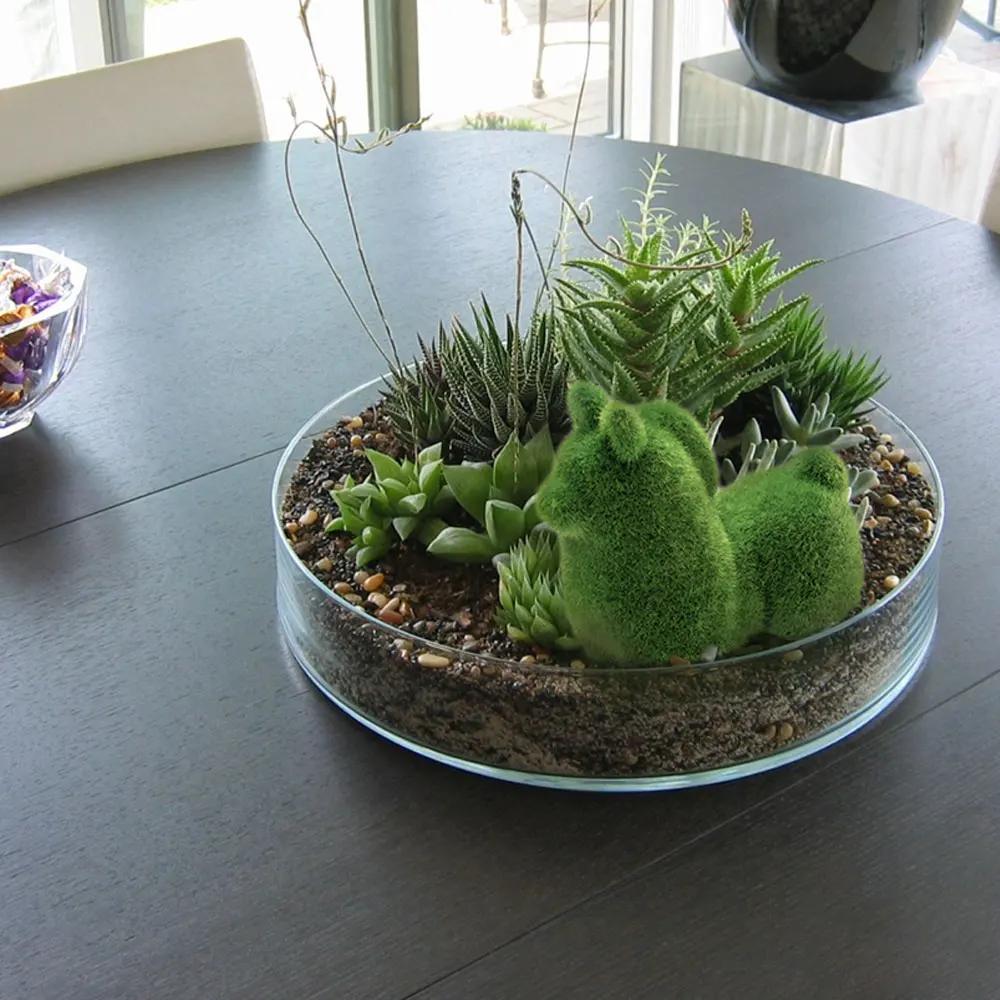 Искусственная трава ручной работы фигурки животных кролик собака белка альпака